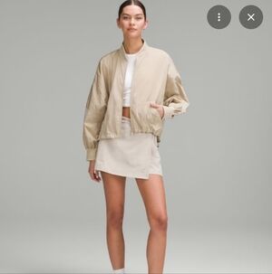 lululemon athletica Tan Bomber Jacket